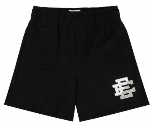 thumbnail for EE patchwork logo mesh shorts