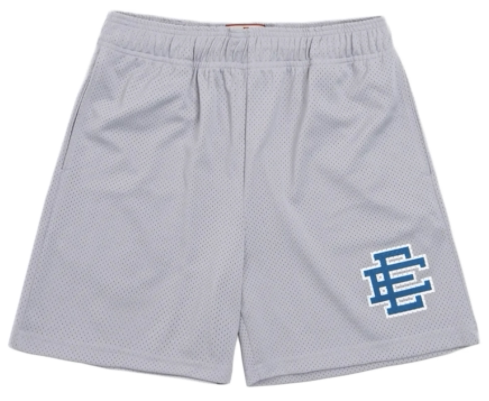 thumbnail for EE grey logo mesh shorts