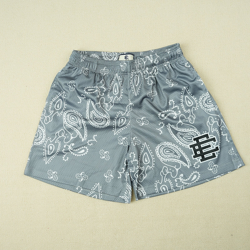 thumbnail for Cashew flower print mesh shorts