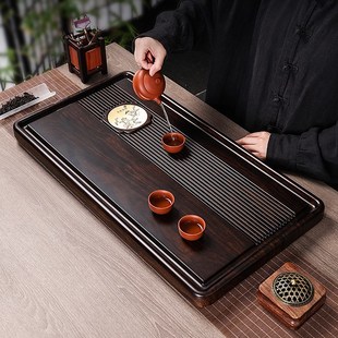 电木茶盘茶台简约家用客厅小号功夫茶具茶海电胶木黑檀纹托盘 新款