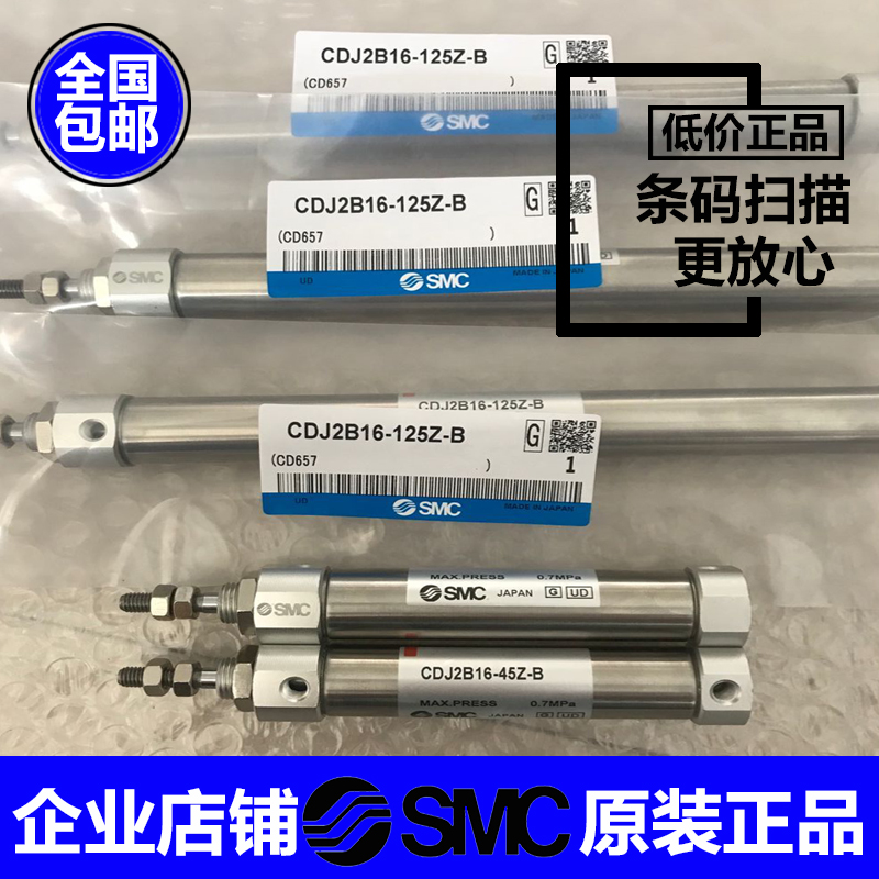 日本SMC正品CJ2D/CDJ2D16-125Z 150Z 175 200 225 250 275 300Z-B