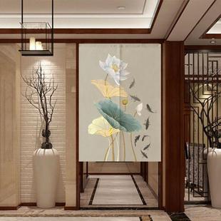 门帘隔断帘厨房客厅棉麻厕所中国风布艺房间装 中式 饰家用挡风挂帘