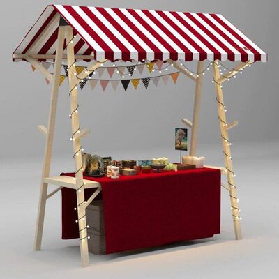 夜市摆摊桌休闲防腐木零食饮品小推车流动售卖小吃摊地推集市摊位