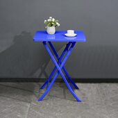 餐桌家用小户型铁艺折叠圆桌方桌现代简约阳台客厅餐厅彩色小茶几