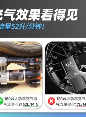 汽车充气泵点烟器打气机越野车大功率气泵数显预设胎压T150
