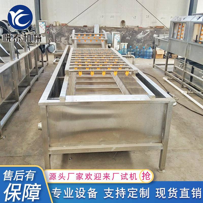不锈钢气泡清洗机高压喷淋式清洗设备果蔬清洗机大型洗菜机