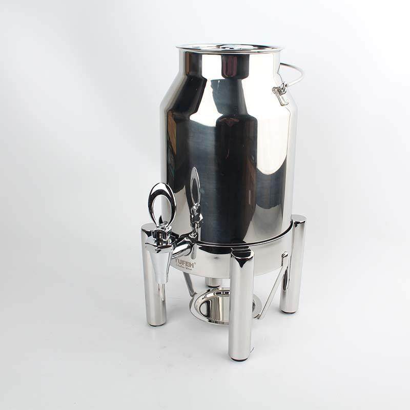 304不锈钢牛奶鼎加热保温咖啡豆浆奶茶冷热饮容器自助餐展示出口