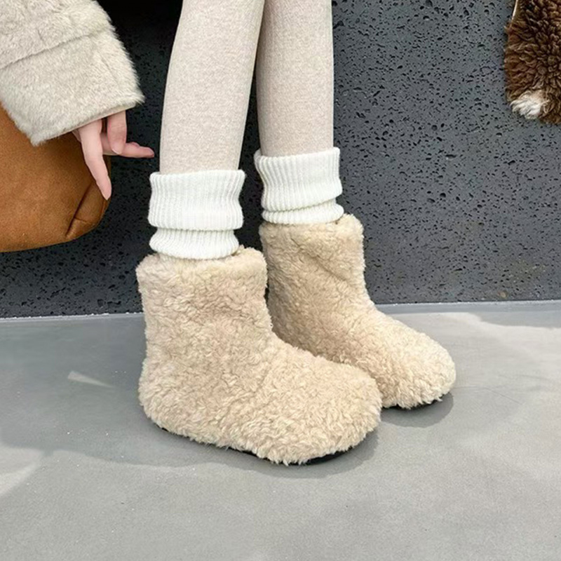 冬季明星毛毛靴女款保暖
