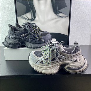 潮 舒适轻便百搭休闲运动鞋 厚底增高情侣款 炸街老爹鞋