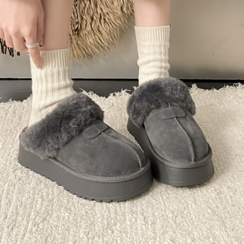 增高厚底加绒棉鞋女冬款