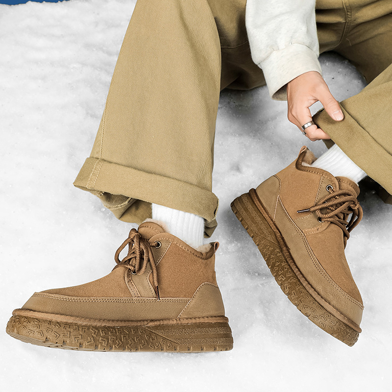 冬季男士加绒加厚雪地靴