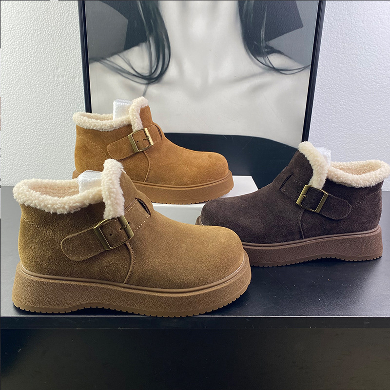 厚底加绒女雪地靴1210