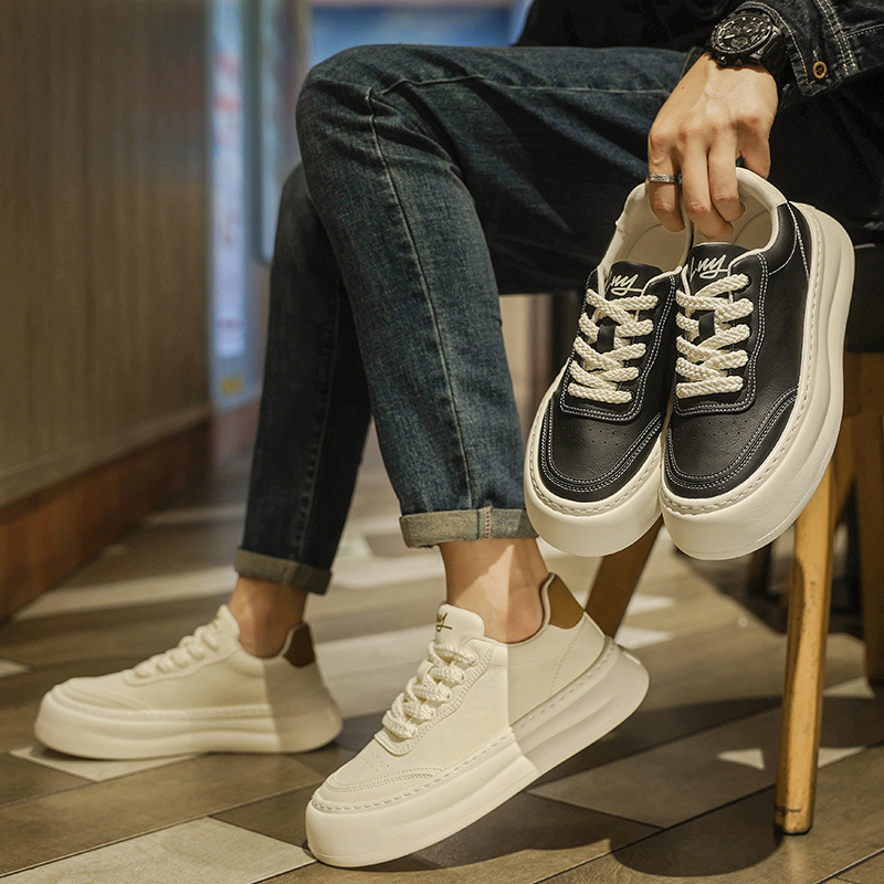 男鞋秋季一脚蹬小白鞋