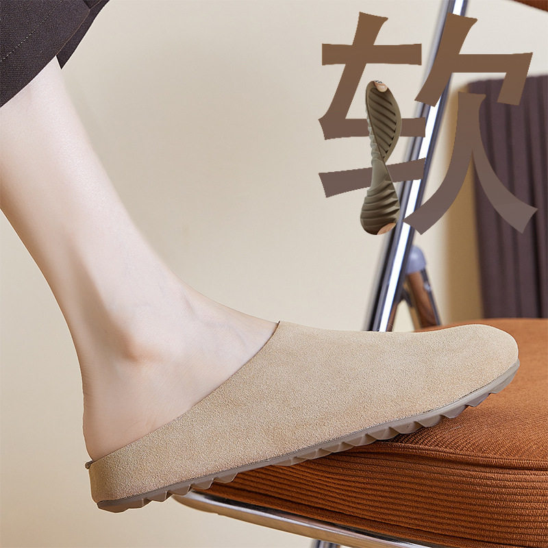 明星半岛吐司拖鞋百搭休闲外穿包头拖一脚蹬半拖鞋包休闲其他鞋包