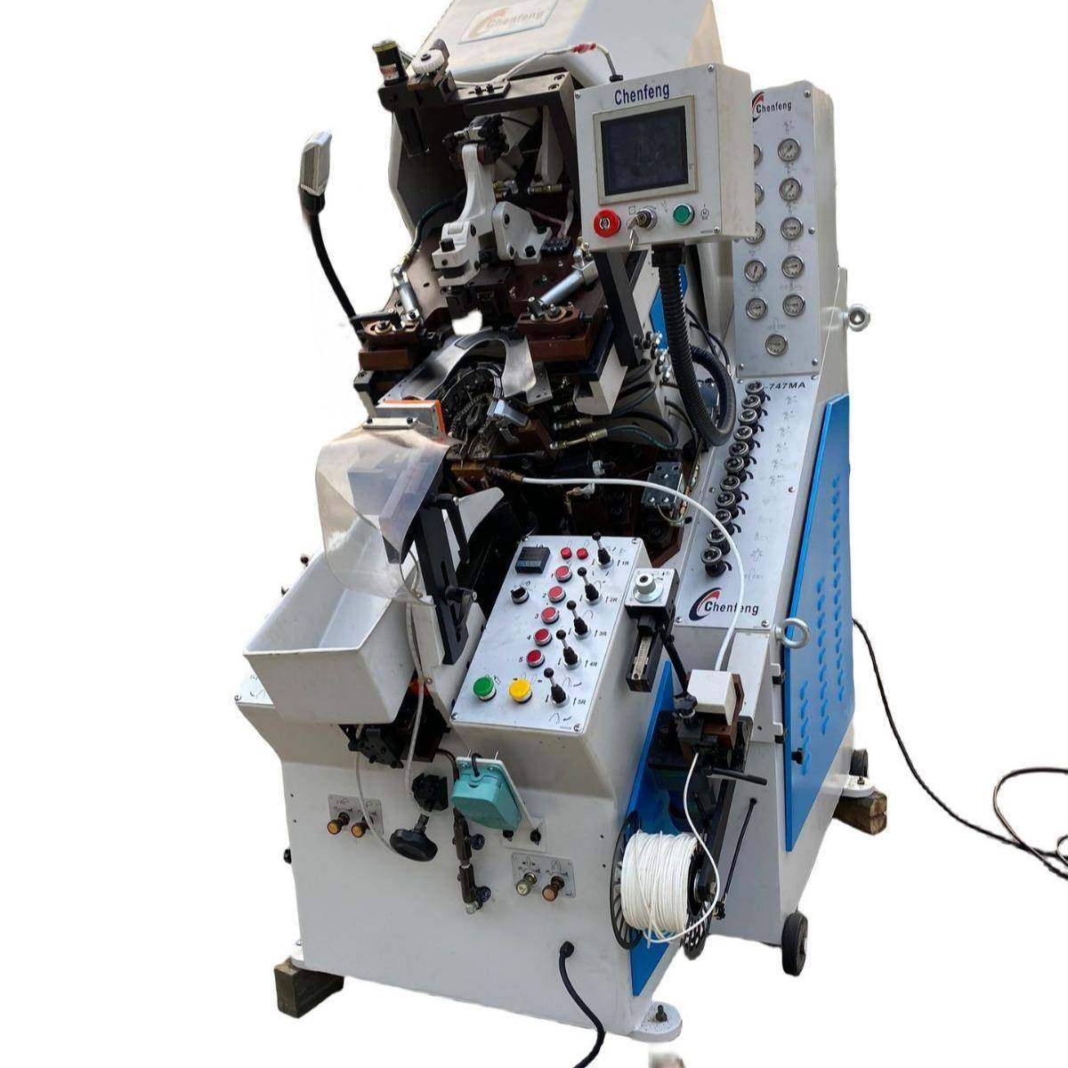 源头厂家制鞋前帮机油压自动上胶前帮机九爪鞋帮拉帮机设备