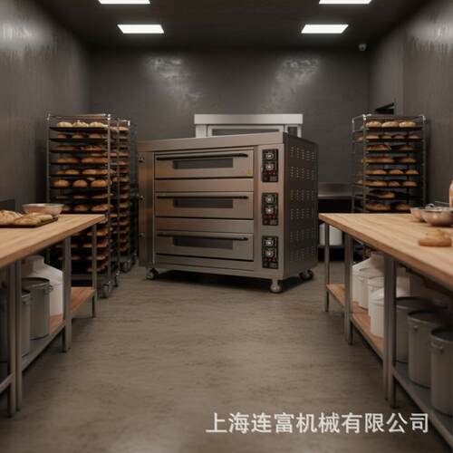 定制商用喷雾式烤箱 烧饼披萨泡芙层炉可做石板蒸汽包 面包店设备