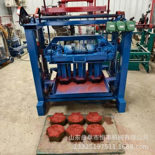 4-35型建筑机械水泥砌块半自动砖机家用透水砖机免烧砖机设备厂家