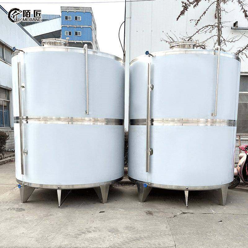 10吨中大型食品级不锈钢储粮罐 加厚白钢密封储罐
