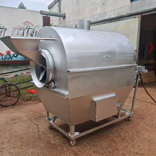 大型柴火豆子加热炒货机 新疆黄豆炒货机图片 麦子油葵炒货机