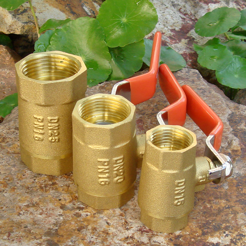 自来水铜球阀开关四分DN15六分DN20E一寸DN25双内丝螺纹工程专用