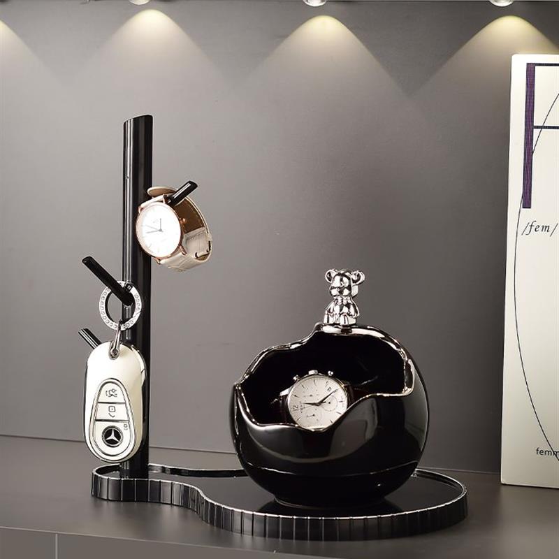 暴力入户玄关摆件钥匙收纳进门门