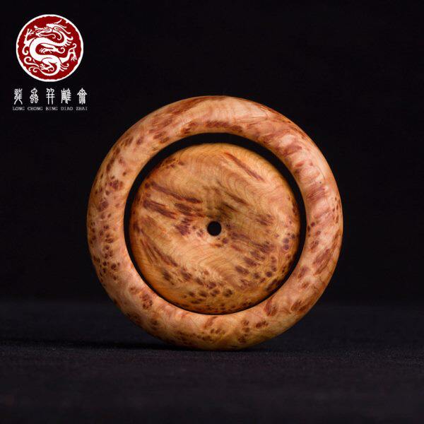 太行崖柏手镯女满瘤疤雀眼 木质手镯高油味浓 宽镯男女款可订制