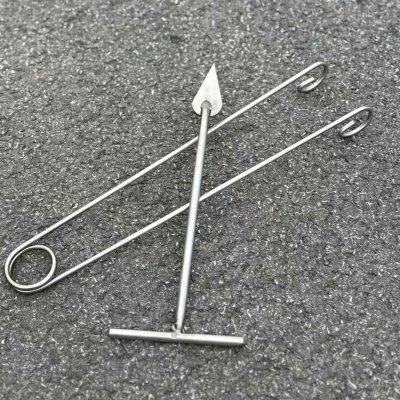 烧烤炉架碳夹子木耙子清灰清孔钻捅孔器烤木炭炉工具配件烧烤用品