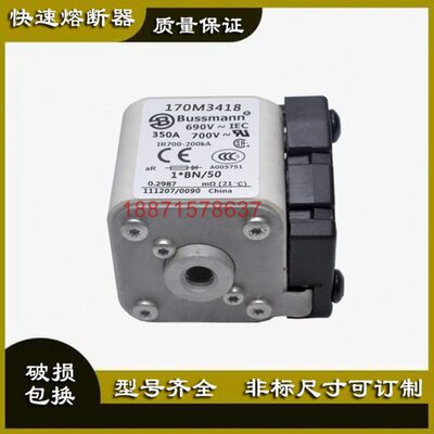 巴斯曼熔断器170M3418直流陶瓷保险丝170M4417伊顿快速体170M5412
