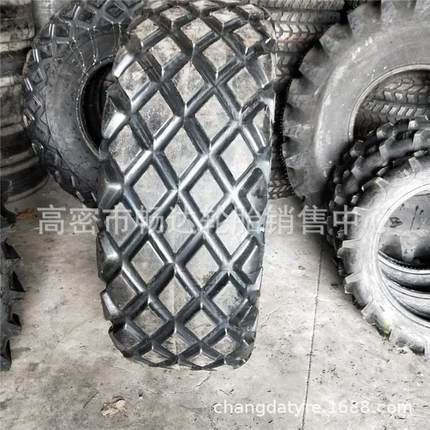 销售23.1-26 压路机轮胎 高耐磨 E-7 菱形花纹