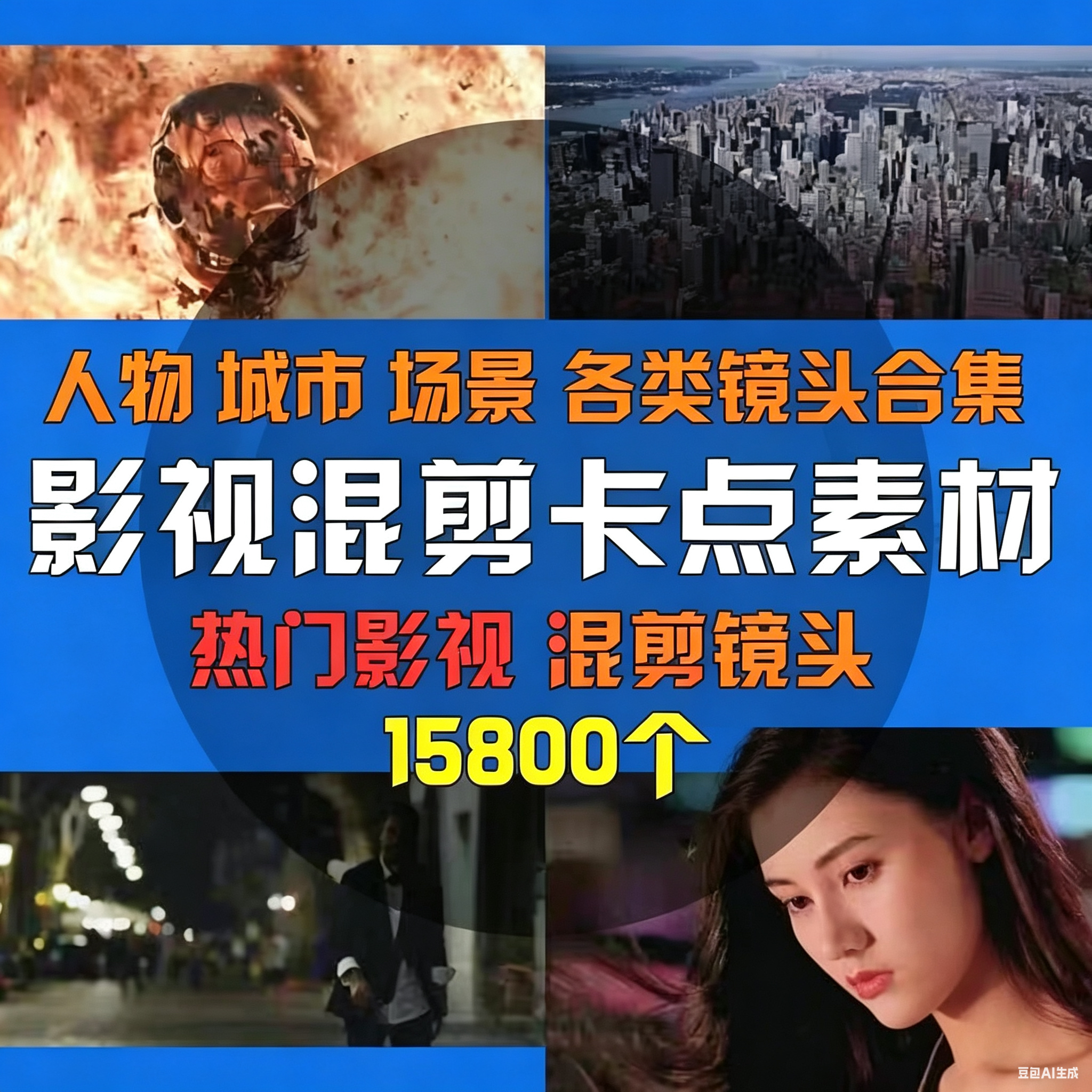 2026新版影视剪辑素材高清混剪卡点合集动漫精彩片段短视频素材