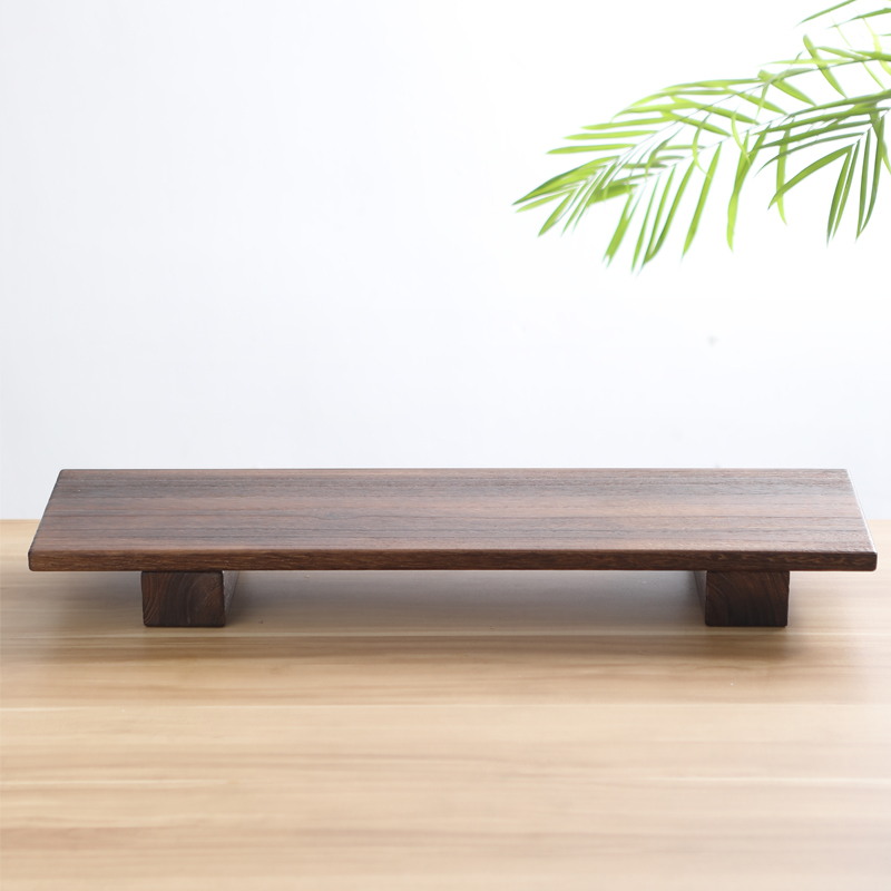 电脑显示器增高架实木加长收纳架子桌面增高架