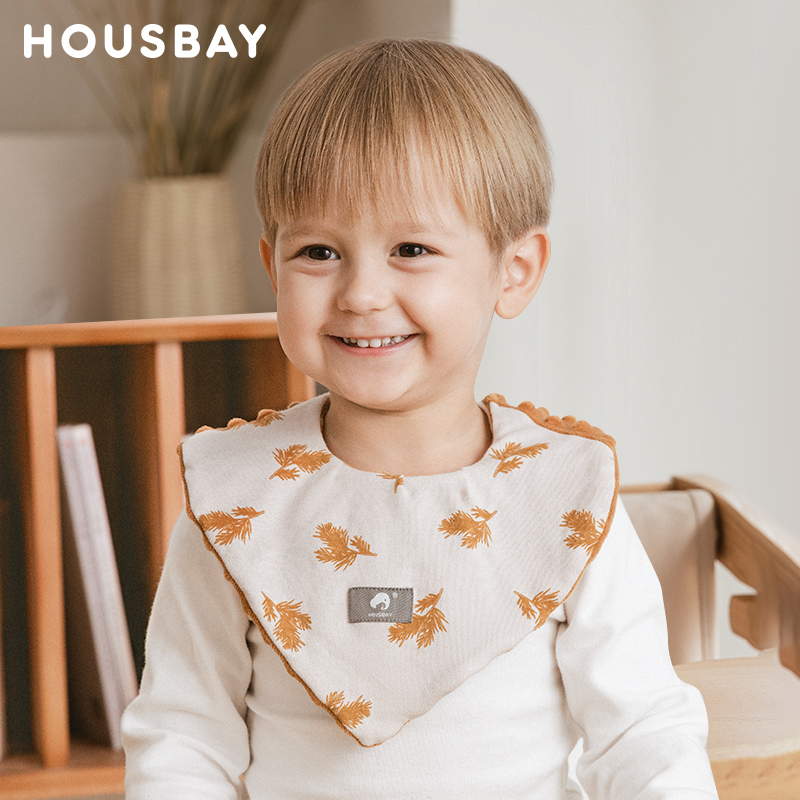 和氏贝宝宝围嘴新生婴儿辅食围兜口水巾防水防吐奶垫巾四季通用