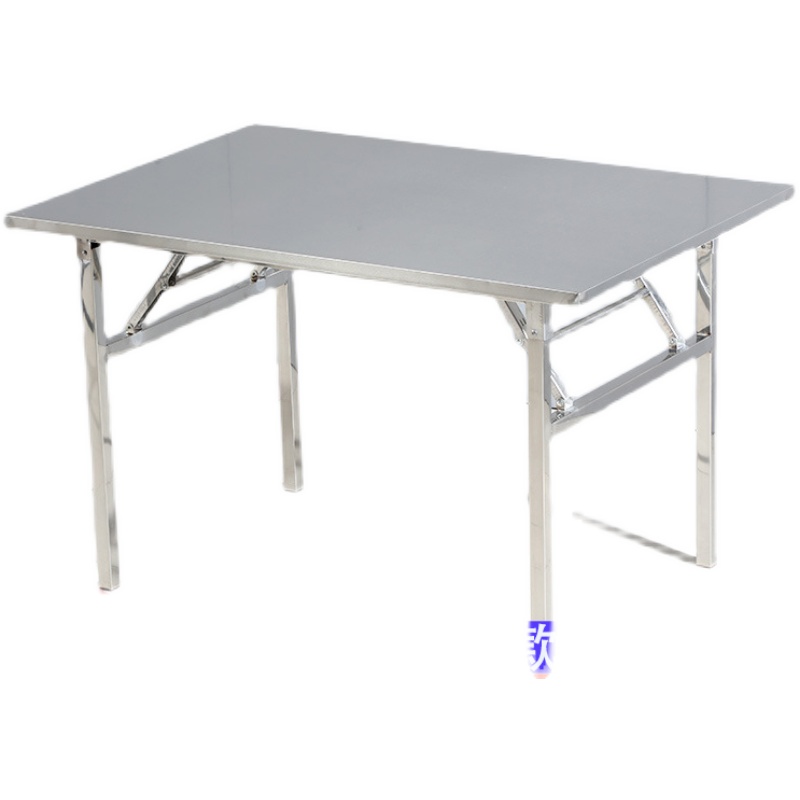 不锈钢折叠桌子餐桌摆摊户外宿舍家用便携吃饭学习写字简易小方桌