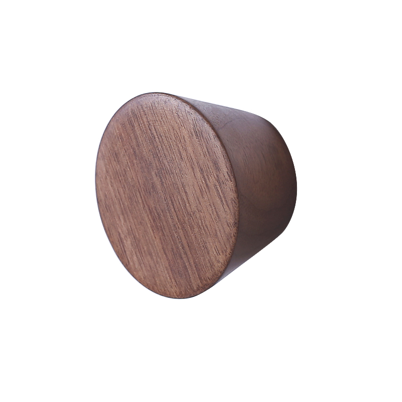 实木墙面挂钩黑胡桃木把手木钉装饰玄关卫生间衣帽钩收纳免钉打孔