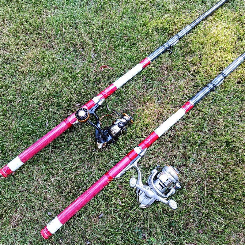 19调6.5H可远投内走线中通竿装卷线器中通杆拍竿海杆u中通矶竿抛