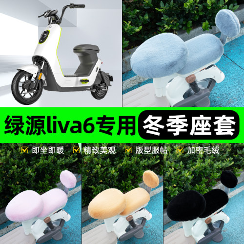 适用绿源liva6电瓶电动车冬座套坐垫套座位防雨罩防水防晒饰配件