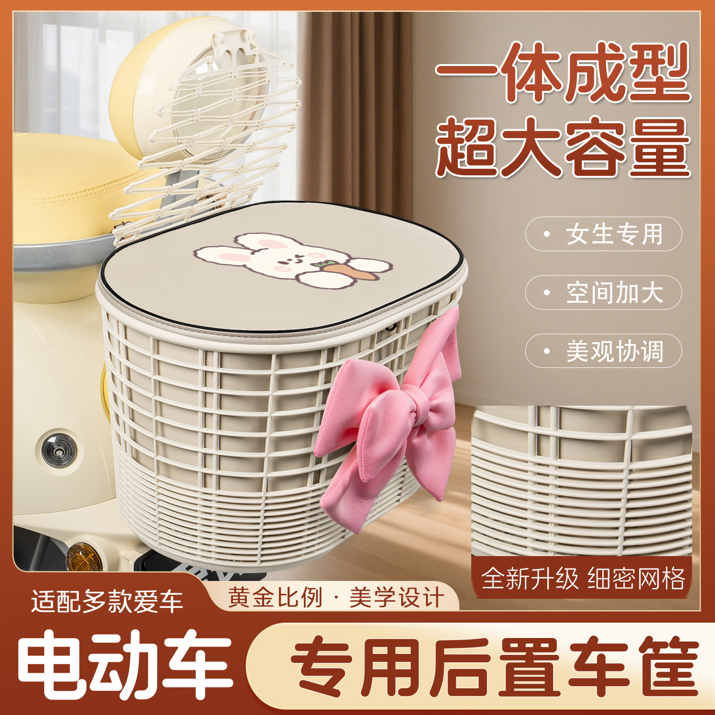 电瓶电动车专用后置车筐