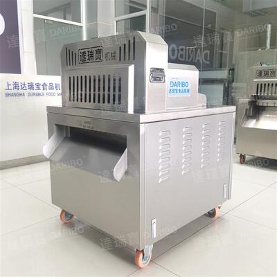 r全自动猪肋排斩切设备 商用大型冷冻白条鸭切块机 牛肝切块机