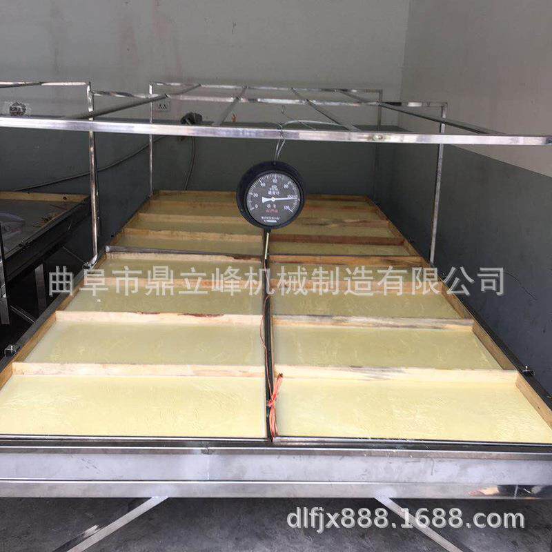 半自动酒店使用手工豆油皮机不锈钢材质长沙地区圆形腐竹生产线