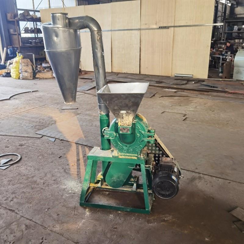 400型饲料粉碎机厂家立式齿盘粉碎机报价自吸式粮食粉碎机