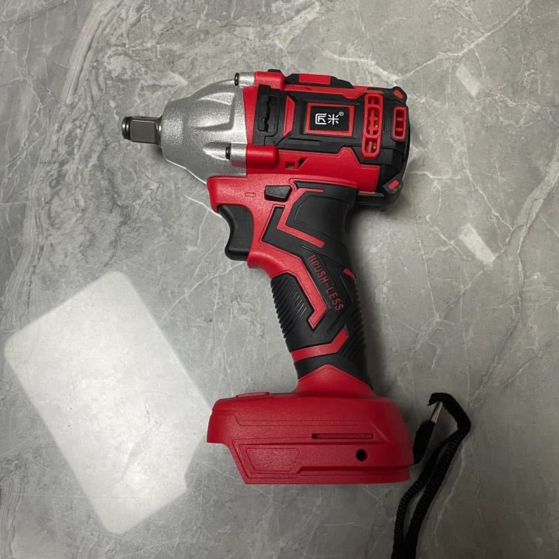 匠米红松无刷冲击电动起子裸肌头D架子木工具套筒气动扳手大功
