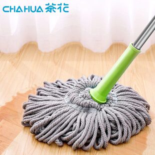 茶花自拧水免手洗人拖把家用懒人旋转拖布挤水线地拖墩布干湿两用