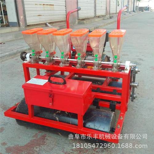 辣椒蔬菜播种机四轮谷子施肥播种机小颗粒草坪种子播种机图片