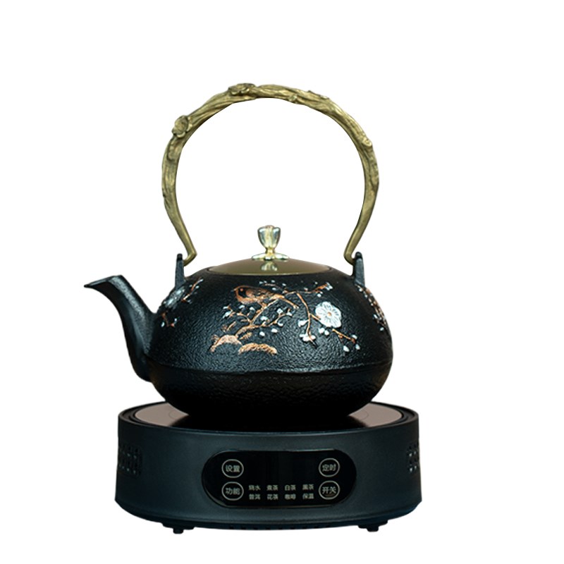铁壶铸铁b壶电陶炉煮茶炉迷你平板电茶炉玻璃壶煮茶器煮水炉非电