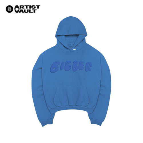 Skylrk Justin bieber官方周边 BIEBER连帽卫衣 BLUE 蓝色