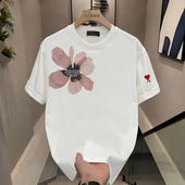 型T恤男式 上衣花卉图案 fien短袖 圆领印花标准版 官方直营 Ami