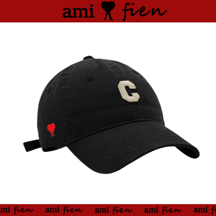 【官方直营】Ami fien男女同款棉质字母C棒球帽宽帽显脸小鸭舌帽