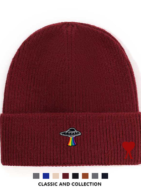 【官方直营】Ami fien时尚潮流防晒夏季毛线帽针织帽透气堆堆帽子