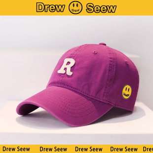 【官方直营】DREW SEEW 笑脸字母棒球帽男女同款休闲百搭鸭舌帽潮