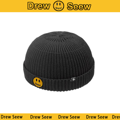 【官方直营】DREW SEEW 笑脸秋冬百搭显脸小护耳针织帽日系冷帽子